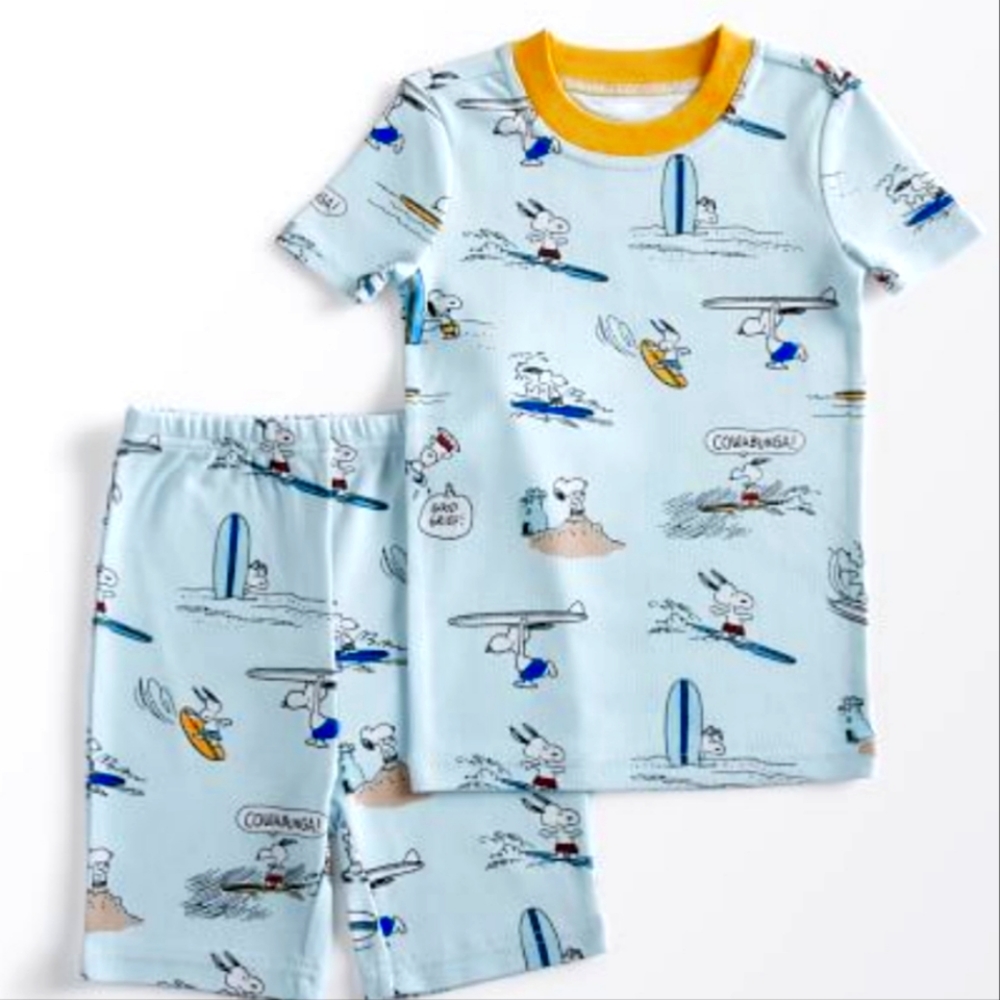 PEANUTS,Snoopy,CharlieBrown,pbkids,PBKids,Size8,Unisex,Surf Pajamas,PBKi…
